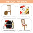 thumbnail image 4 of Pioneer Flower and Butterfly Seat Covers for Dining Room Chairs Set Of 4,Stretch Printed Washable Chair Seat Cover with Elastic Ties and Button,Removable Waterproof Couch Cushion Covers, 4 of 6