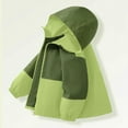 thumbnail image 5 of Kids Lightweight Raincoats Waterproof Jacket with Hooded Breathable Windbreaker Full-Zip for Boys Girls Outdoor Sports, 5 of 7