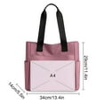 thumbnail image 3 of TFYZYY Large Capacity Handbag Cloth Tote Waterproof Nylon Bag Zippered Design Versatile Travel Shopping Everyday Use, 3 of 9