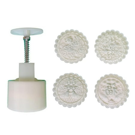 

Plastic Mooncake Mold 125g Animal Flower Stamp Cookie Cutter Mould DIY Baking Accessories Mid-Autumn Festival Kitchen Gadgets