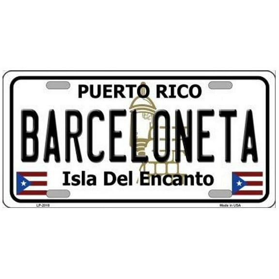 Barceloneta Puerto Rico Metal License Plate Style Sign