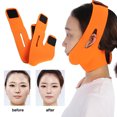 thumbnail image 3 of Máscara de la mejilla Que Adelgaza la Cara V Face Line Cinturón Transpirable Levante la Correa Anti Arrugas para Dormir(Naranja) quitamanchas doble ejercitador Spptty cuidado personal, 3 of 7