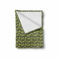 thumbnail image 2 of Peony Soft Flannel Fleece Throw Blanket, Flowers Leaves Flourishing Nature Arrangement on Greyscale Background, Cozy Plush for Indoor and Outdoor Use, 50" x 60", Taupe Grey Yellow Green, by Ambesonne, 2 of 6