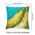 thumbnail image 4 of BANET Satin Pillowcase for Hair and Skin Banana Fruit Pillowcase with Zipper, Soft Pillow Cover Set of 2 18x18in, 4 of 7