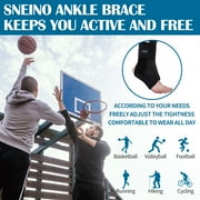 NEENCA Ankle Brace, Lace Up Adjustable Support – for Running, Basketball, Injury Recovery, Sprain! Ankle Wrap for Men, Women, and Children (Large)