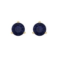 thumbnail image 3 of Clara Pucci 1.5Ct Blue Sapphire Round Cut VVS1 Screw Back Stud 18k Solid hypoallergenic Gold Designer Earrings For September, 3 of 7