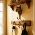thumbnail image 4 of YiJuHui 2pcs French Bulldog Wall Hook, Heavy-Duty Rustic Entryway Organizer, Farmhouse Pet Decor for Living Room, Kitchen, Bathroom Storage, Easy Mount Coat Rack with Screws, 4 of 4
