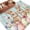 Teal Pink, variant on Large Area Rugs for Living Room Bedroom, Easter 6'x9' Rug Washable Carpet Runner Indoor Outdoor, Spring Rabbit Colorful Eggs Flowers Wooden Grain Non Slip Floor Mats Rug for Kitchen, Playroom