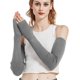 thumbnail image 1 of Guantes de lana gris oscuroguantes cálidos de brazo largo para mujer, 1 of 1