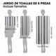 thumbnail image 3 of BSOON Juego de Toallas de Ba&ntilde;o de 8 Piezas, S&uacute;per Suaves, Muy Absorbentes, livianas, de Secado R&aacute;pido, Incluye 4 Toalla de Mano, 2 Toalla, 2 Toalla de Ba&ntilde;o,, 3 of 8