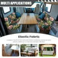 thumbnail image 3 of Uorisanigo Camper Accessories Tropical Flower Leaf RV Dinette Cushion Covers Replacement Camper Seat Covers Dinette Booth Stretch Sofa Chair Cover Furniture Protector for RV Camping, 3 of 7