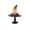 Witch Hat Lamp-B-A8, variant on 2026 Tiffany Stained Glass 7.08" Witch Hat Table Lamp, 11.81" Vintage Purple Glass Small Desk Light, Spooky Halloween Accent Lamp for Bedroom Living Room Mantel Home Decor (A)