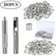 thumbnail image 2 of Elegante kit de ojales para reparación de lonas, proyectos de cuero y reparación de lonas, ojales plateados de 12 mm, latón con superficie galvanizada, mandril antideslizante, fácil instalación para, 2 of 5