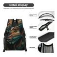 thumbnail image 4 of Disketp Realistic Colorful Chameleon Backpack - Comfortable Daypack with The right laptop for you Spacious Main Compartment & other poket - {designName} print, 4 of 6