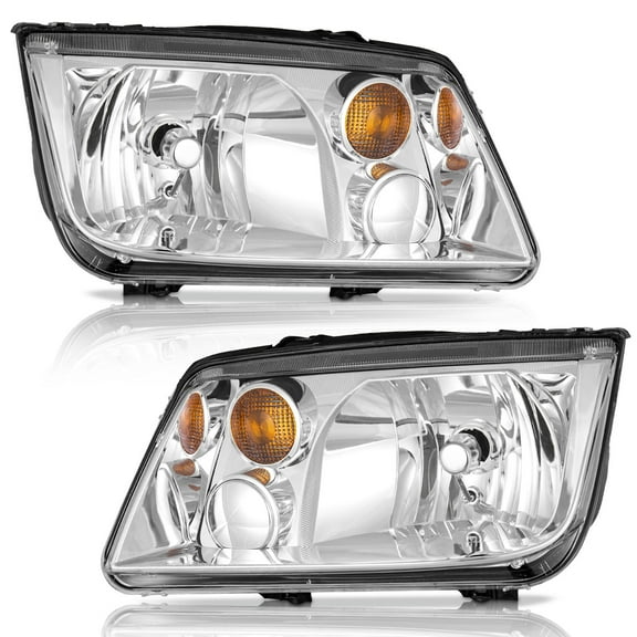 WEELMOTO for 1999-2005 VW Jetta Mk4 models Headlights Assembly Does NOT fit models with Integrated Fog Lights for 1999 2000 2001 2002 2003 2004 2005 VW Jetta Headlamp Replacement Headlight