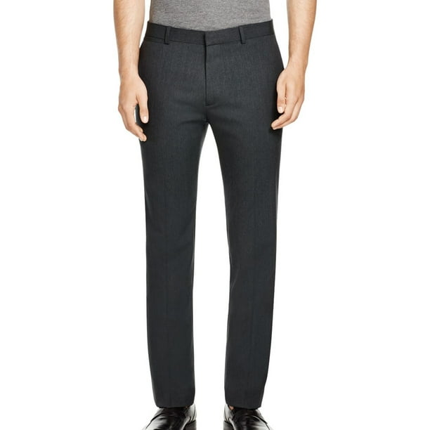 Theory Theory NEW Gray Heather Mens Size 32x36 Flat Front Wool Dress