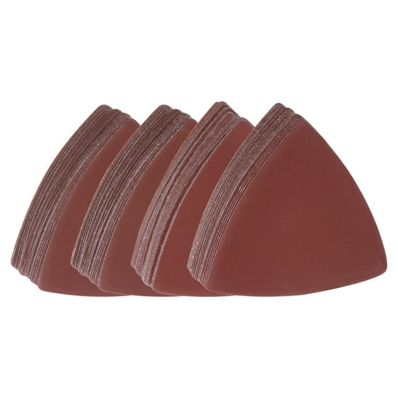100 Packs 1000/1200/1500/2000 Grits 80mm Aluminum Oxide Triangular Sandpapers Sanding Pads