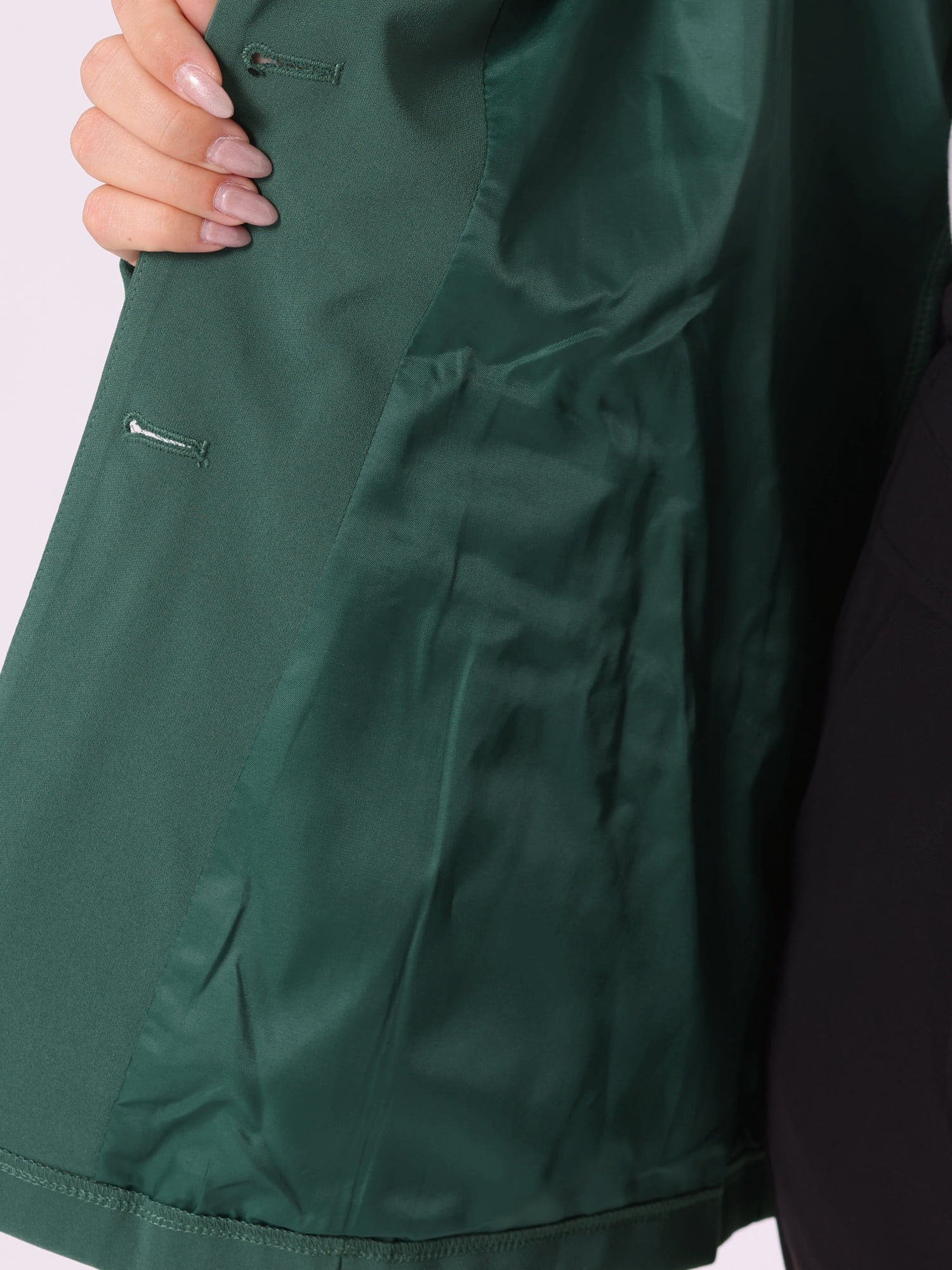 DARING DIVA Women's Plus Size Lapel Button Business Casual Suit Jacket 4X Dark Green