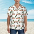 thumbnail image 2 of Susaid Camp Van Print Hawaiian Shirts for Men Women,Hawaiian Summer Short-Sleeve Casual Relaxed-Fit Button-Down,Small, 2 of 7