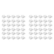 Hooks for Outdoor String Lights Clips 60 Pack Clips Clear Light Hook with 60 Waterproof Adhesive Backing