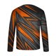 thumbnail image 4 of Blusas y camisas de manga larga con cuello redondo para hombre, blusa informal de manga larga con cuello redondo y estampado de rayas, blusa de poliéster para hombre, 4 of 5