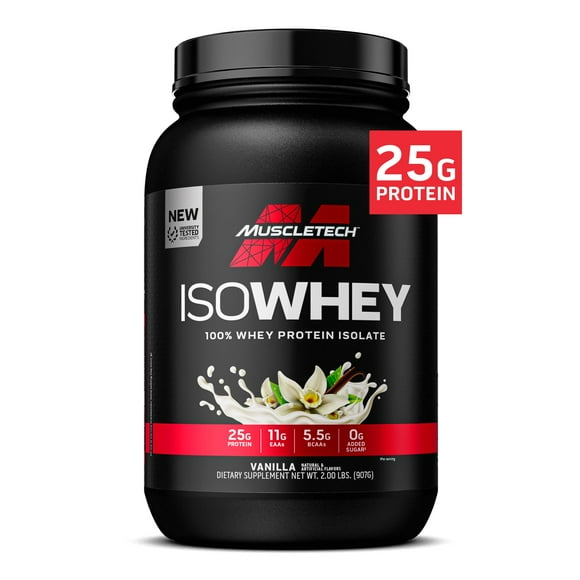 Proteína en polvo MuscleTech ISO Whey Isolate Vanilla 908 g