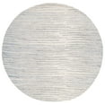 thumbnail image 2 of SAFAVIEH Abstract Greg Striped Wool Area Rug, Ivory/Light Blue, 6' x 6' Round, 2 of 11