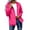 Hot Pink, variant on Unisex Rain Jacket Waterproof Breathable Packable Windbreaker with Hood, Solid Color Lightweight Outdoor Coat with Adjustable Cuffs, for Hiking Fishing Camping or Spring Summer Travel Hot Pink