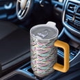 thumbnail image 6 of Leopard Print 40oz Tumbler– Stainless Steel Insulated Tumbler with Handle and Straw, Large Capacity Travel Cup for Hot & Cold Drinks, 6 of 6