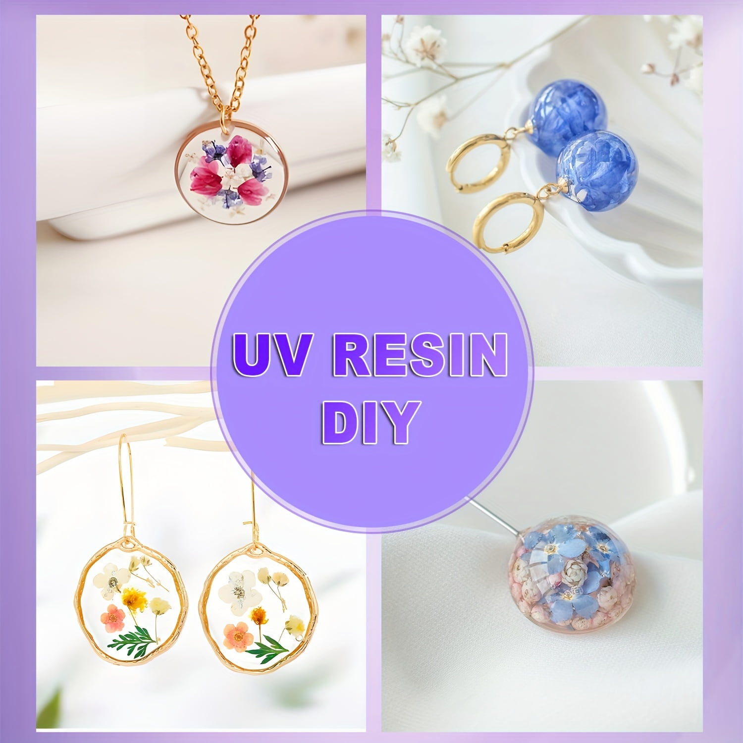BUTIRESIN UV Resin 1000g UV Epoxy Resin Crystal Clear Ultraviolet Curing Epoxy Resin Kit for DIY Jewelry Making, Craft Decoration - Hard UV Glue Solar Cure Sunlight Activated Resin for Beginner