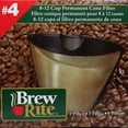 thumbnail image 1 of Filtre conique no. 4 permanent pour 8 à 12 tasses Brew Rite, 1 of 2