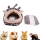 thumbnail image 4 of Linda jirafa en forma de mascotas almohadilla cama estera perrera para hamaca hámster rata mantener caliente, 4 of 5
