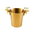 thumbnail image 1 of Deer Head Design Icing Champagne Bucket 5L Stainless Steel Wine Beer Holder Hotel Restaurant Storage Container - Size L (Golden), 1 of 8