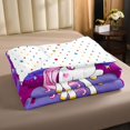 thumbnail image 3 of Set de edredón Erosebridal Unicorn Twin con funda de almohada, color morado, 3 of 4
