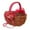 with Rose Red Flower, variant on Flower Holder Wedding Basket Candy Storage Durable ABS Metal Frame for Ceremony Garden Event Children