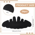 thumbnail image 2 of 24 PCS Felt Hat Sweat Liner Caps Baseball Caps Inserts Shapers Black 129x294x1mm, 2 of 5