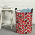 thumbnail image 5 of Picia Cute Tomato Large Laundry Basket, Waterproof, Freestanding Laundry Hamper, Collapsible Tall Clothes Hamper with Extended Handles-Small, 5 of 8