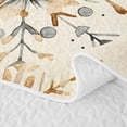 thumbnail image 5 of Erosebridal Watercolor Snowflakes Quilt Full 3-Piece,Winter Christmas Full Bedspread Sets,Khaki,1 Coverlet and 2 Pillowcases, 5 of 7