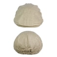 thumbnail image 4 of NYFASHION101 Fashionable Solid Color 100% Linen Unisex Duck Bill Ivy Cap, Khaki, S/M, 4 of 4
