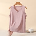 thumbnail image 6 of Gytharion Pj Tank Tops for Women Plus Size Summer Solid Casual Sleepshirt Fashion Loose Sleeveless V-Neck Pajama Shirt Soft Comfy Modal Loungewear, 6 of 6