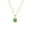 Yellow, variant on 14K Gold over S925 Emerald Moissanite Square Pendant Necklace, Vintage Charm, Ideal for Emerald Enthusiasts