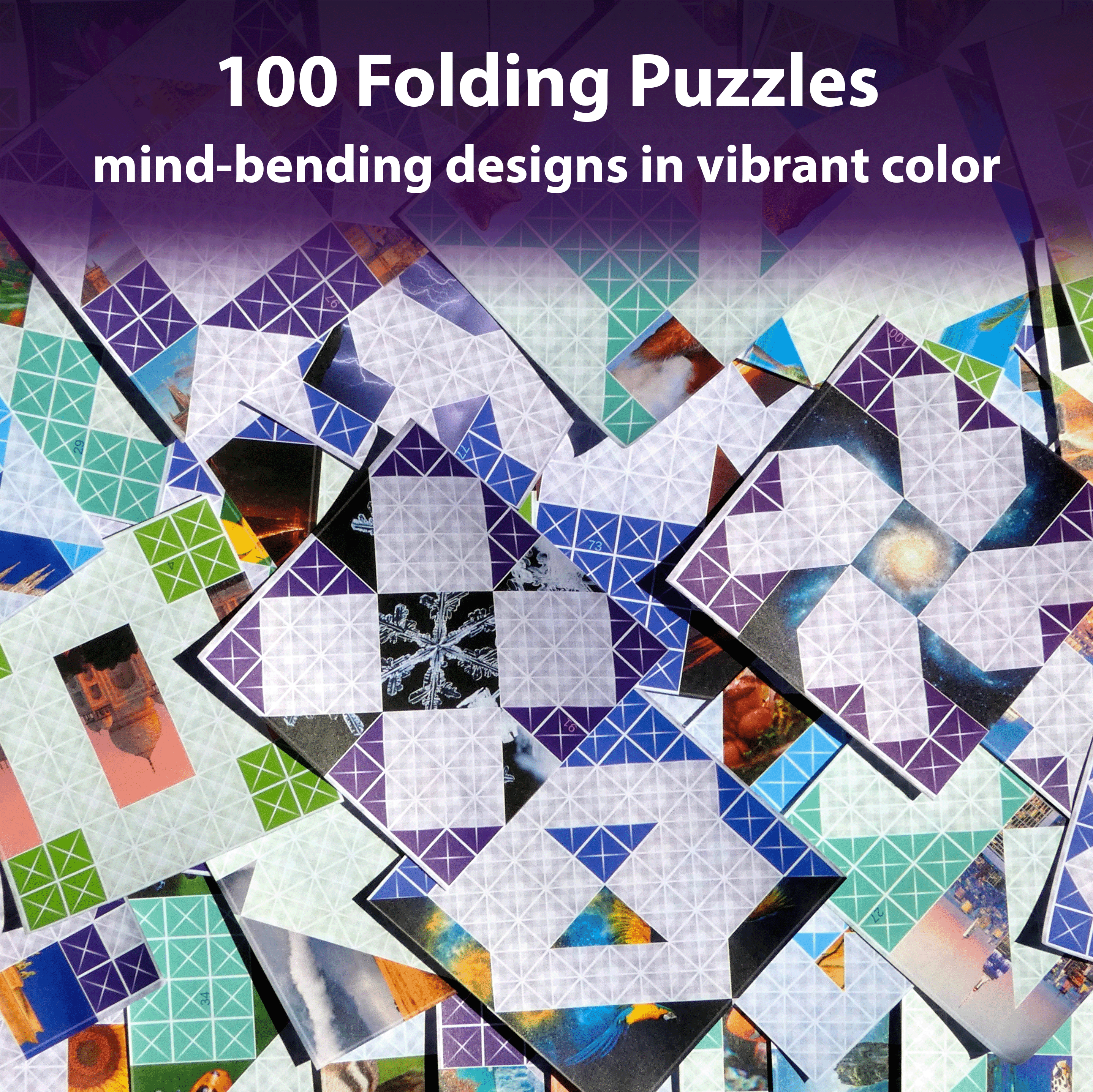 FOLDOLOGY 1&2 Combo Pack - Origami Puzzle Game. Brain Teasers for Tweens, Teens & Adults. 200 Challenges, for Ages 10+