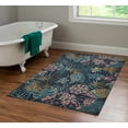 thumbnail image 3 of Linon Outdoor Washable Area Rug Collection, Navy and Gold, 3' x 5', 3 of 7