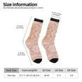 thumbnail image 2 of Fuzoiu Rose Gold Glitter Splatter Print Athletic Crew Socks for Men & Women,Casual Crew Socks,Above Ankle Crew Socks for Business, Casual, 2 of 6