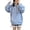 Light Blue, variant on Cute Cartoon Star Embroidery Zip Up Hoodie Women's Oversized Drawstring Pocket Pastel Layering Jacket 1PC M-XXL Plus Size Friendly