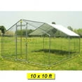 thumbnail image 3 of Walsport 10x10ft Metal Large Chicken Coop, Walk-in Poultry Cage Run for Hen Rabbit Dog, 3 of 8
