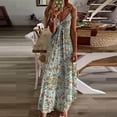 thumbnail image 2 of Vestido largo HUOGUO Fashion para mujer, verano, cuello en V, 2 of 4