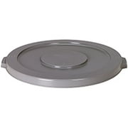 CONTINENTAL COMMERCIAL Huskee 3201GY Receptacle Lid, 32 gal, Round, Gray