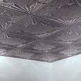 thumbnail image 4 of FASÄDE Art Deco Decorative Vinyl 2ft x 2ft Lay in Ceiling Panel in Galvanized Steel (5 Pack), 4 of 5