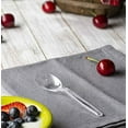 thumbnail image 4 of Heavyweight Disposable spoons Weight Disposable Plastic spoons - Clear 6.5inch Heavy Duty Clear Cutlery - Plastic Utensils - Perfect for Parties and Restaurants, 4 of 8